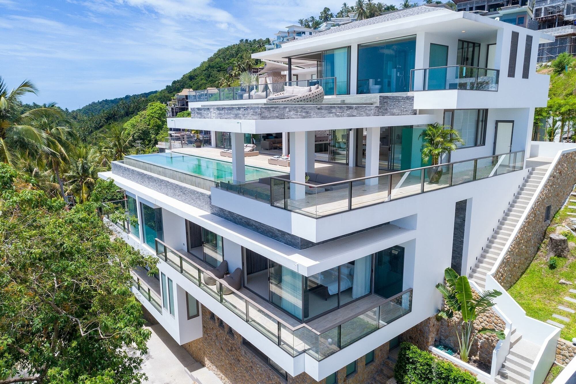 Villa One - New Luxury Sea View Villa Чавенг Бийч Екстериор снимка